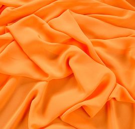 Šifon jednobarevný hladký oranžový