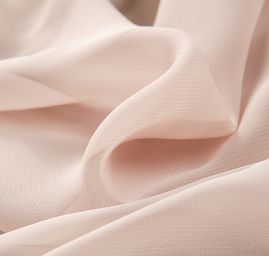 Žoržet jednobarevný hladký sv.hnědý