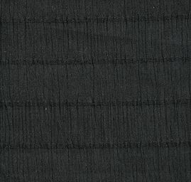 Šifon plisé se vzorem proužků černý