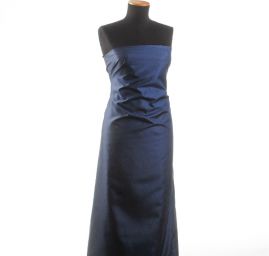 Taft hladký tmavě modrý