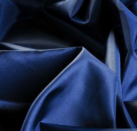 Taft hladký tmavě modrý
