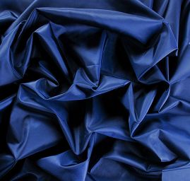 Taft hladký tmavě modrý