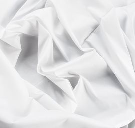 Taft pružný bílý