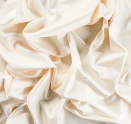 Satén pružný matný smetanový