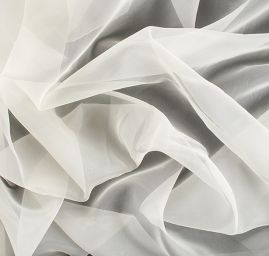 Organza jednobarevná smetanová