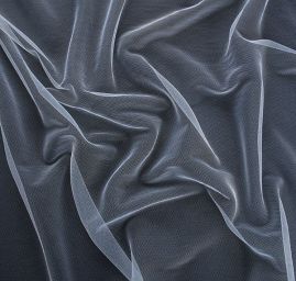 Tyl jemný splývavý bílý šíře 160 cm