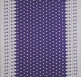 Viskozová šatová látka se vzorem ornamentů 