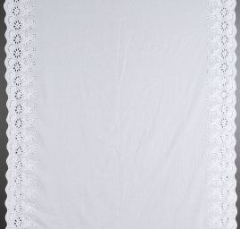 Krajka madeira květinový vzor jemný bílá