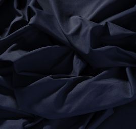 Pružná látka směs temně modrá