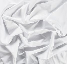 Brokát bavlna směs geometrický vzor bílý