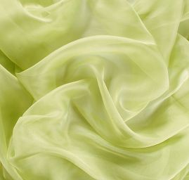 Organza jednobarevná v barvě světle zelené