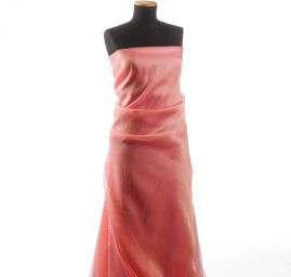 Organza plastická fialková-zlatá