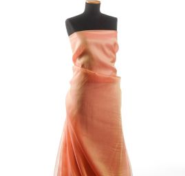 Organza jednobarevná šanžán zlato-růžová