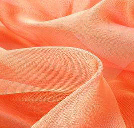 Organza jednobarevná šanžán zlato-růžová