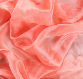 Organza jednobarevná růžovo-zlatá