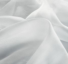 Organza jednobarevná v barvě šedé