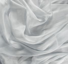 Organza jednobarevná v barvě šedé