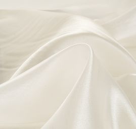 Organza perleť v barvě slonová kost