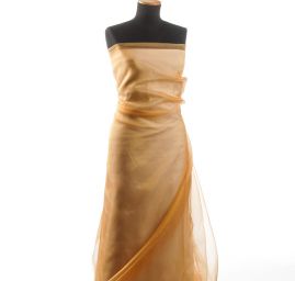 Organza jednobarevná zlatá