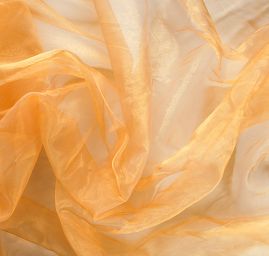 Organza jednobarevná zlatá