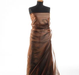 Organza jednobarevná hnědá