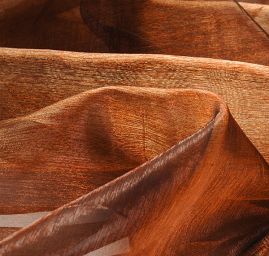 Organza jednobarevná hnědá