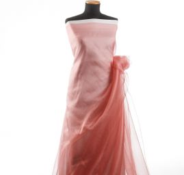 Organza jednobarevná starorůžová