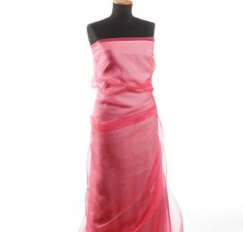 Organza jednobarevná neonově růžová