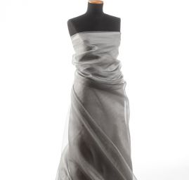 Organza jednobarevná šedá II. jakost