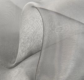 Organza jednobarevná šedá II. jakost