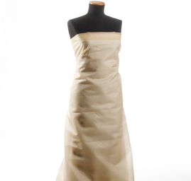 Organza hedvábná béžové barvy