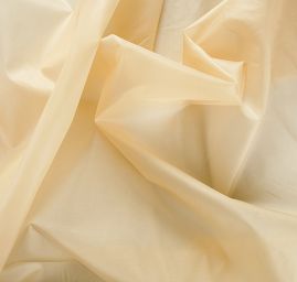 Organza hedvábná béžové barvy
