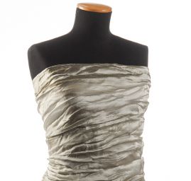 Organza plise zelenošedá