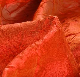 Organza kreš červenooranžová