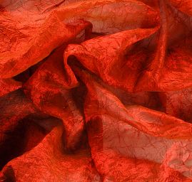 Organza kreš červenooranžová