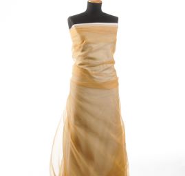 Organza s olůvkem ve zlaté barvě