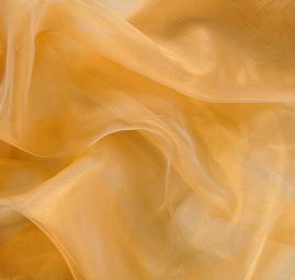 Organza s olůvkem ve zlaté barvě