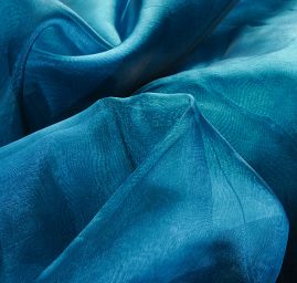 Organza s olůvkem v barvě modré