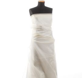 Organza s olůvkem v barvě slonové kosti
