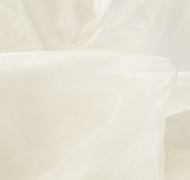 Organza s olůvkem v barvě slonové kosti