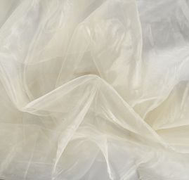Organza s olůvkem v barvě slonové kosti