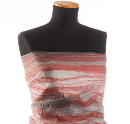 Organza hodvábna žakárový geometrický vzor