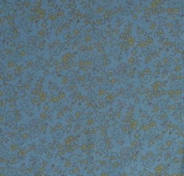 Viskozová letní látka kytičkový motiv petrol/žlutá