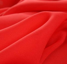 Šifon jednobarevný hladký malinově červený