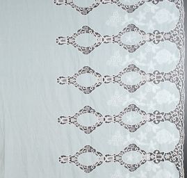 Krajka madeira květinová bordura s krajkou mint