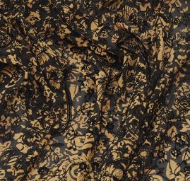 Šifon sametový květ