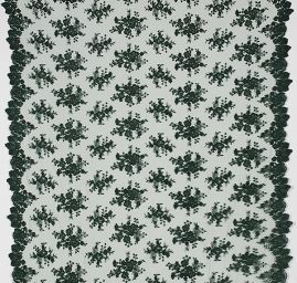 Efektní krajka výšivka na tylu květinový motiv 