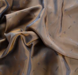 Podšívka žakárová JOOP šanžán zlatomodrá JOOP