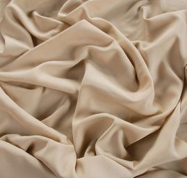Viskozová košilová látka jemná pastel béžová