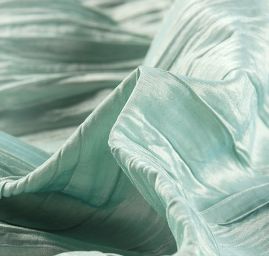 Taft kreš plastický šanžán tyrkysovozlatý